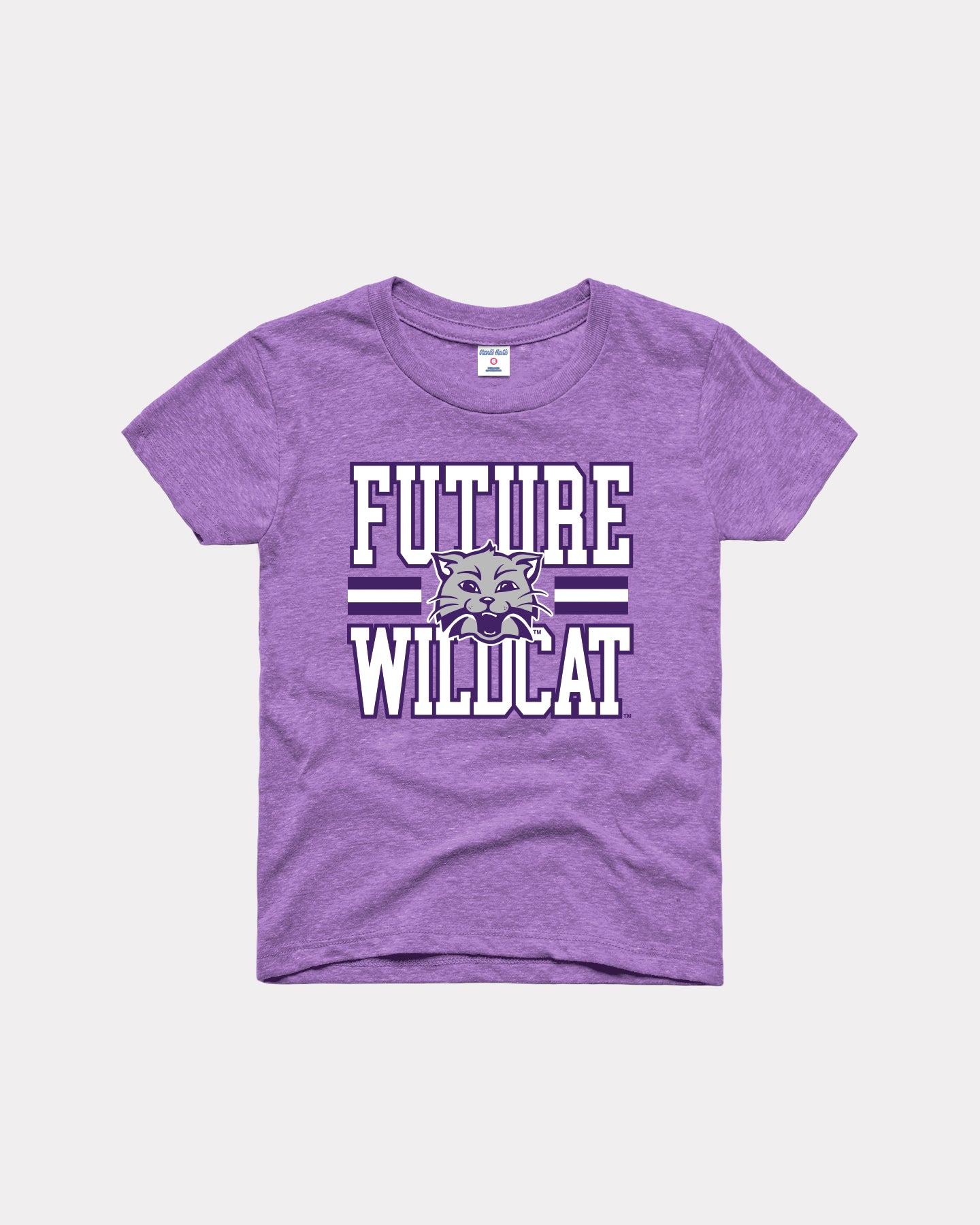 Kids K-State Future Wildcat Lavender T-Shirt | CHARLIE HUSTLE