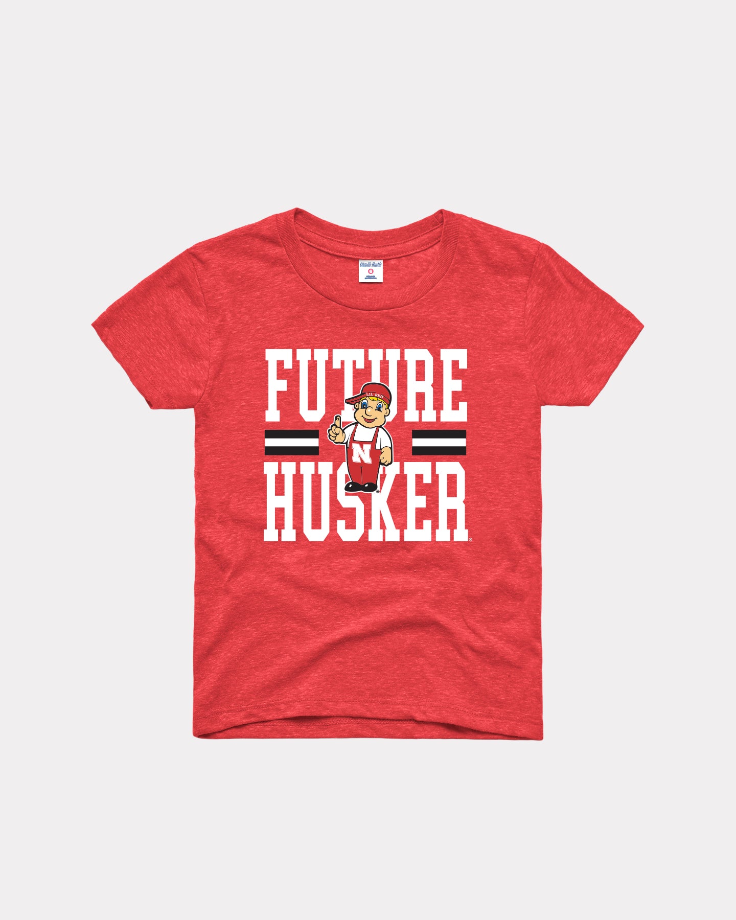 Kids Nebraska Future Husker Red T-Shirt | CHARLIE HUSTLE