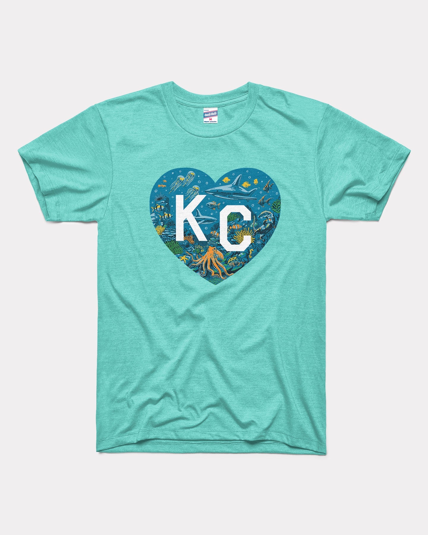 Kansas City Royals Tiara Heart Tee Shirt Women's 2XL / White