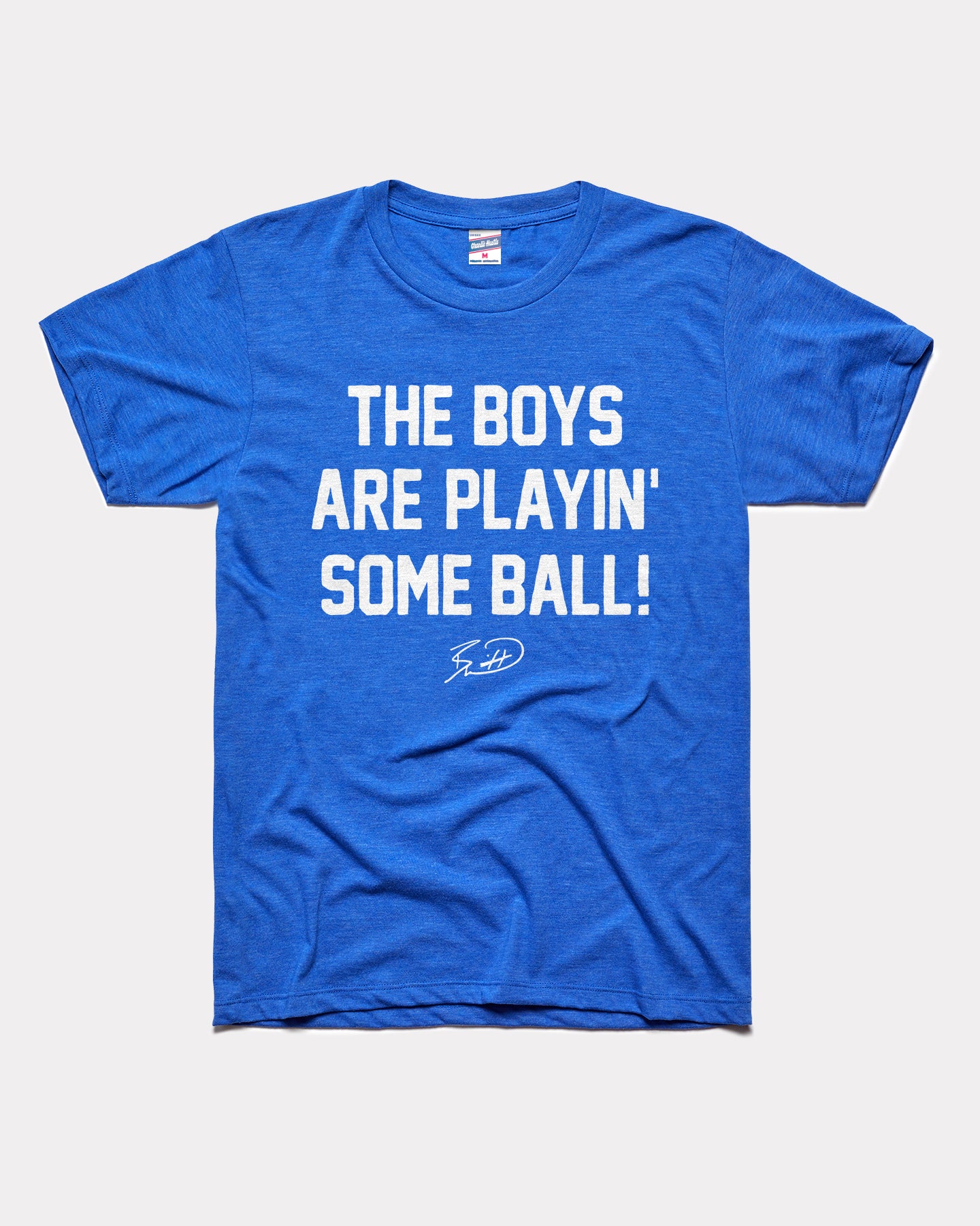 The Boys Are Playin' Ball Royal Blue Vintage T-Shirt | CHARLIE HUSTLE The Boys Are Playin' Ball Royal Blue Vintage T-Shirt | CHARLIE HUSTLE