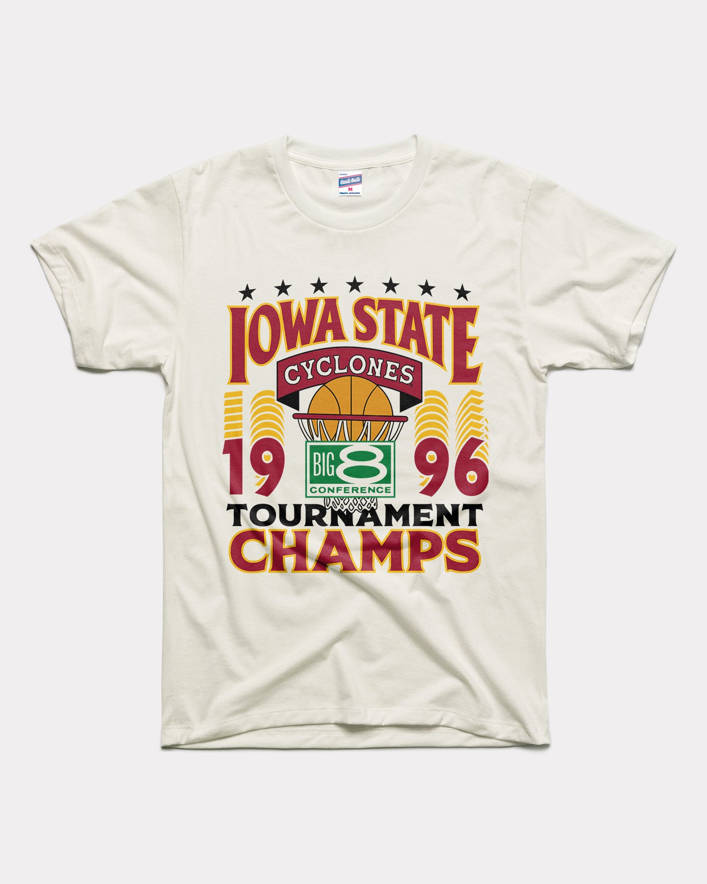 iowa state fan gear ISU Cyclones 1996 Big 8 Champions White T-Shirt