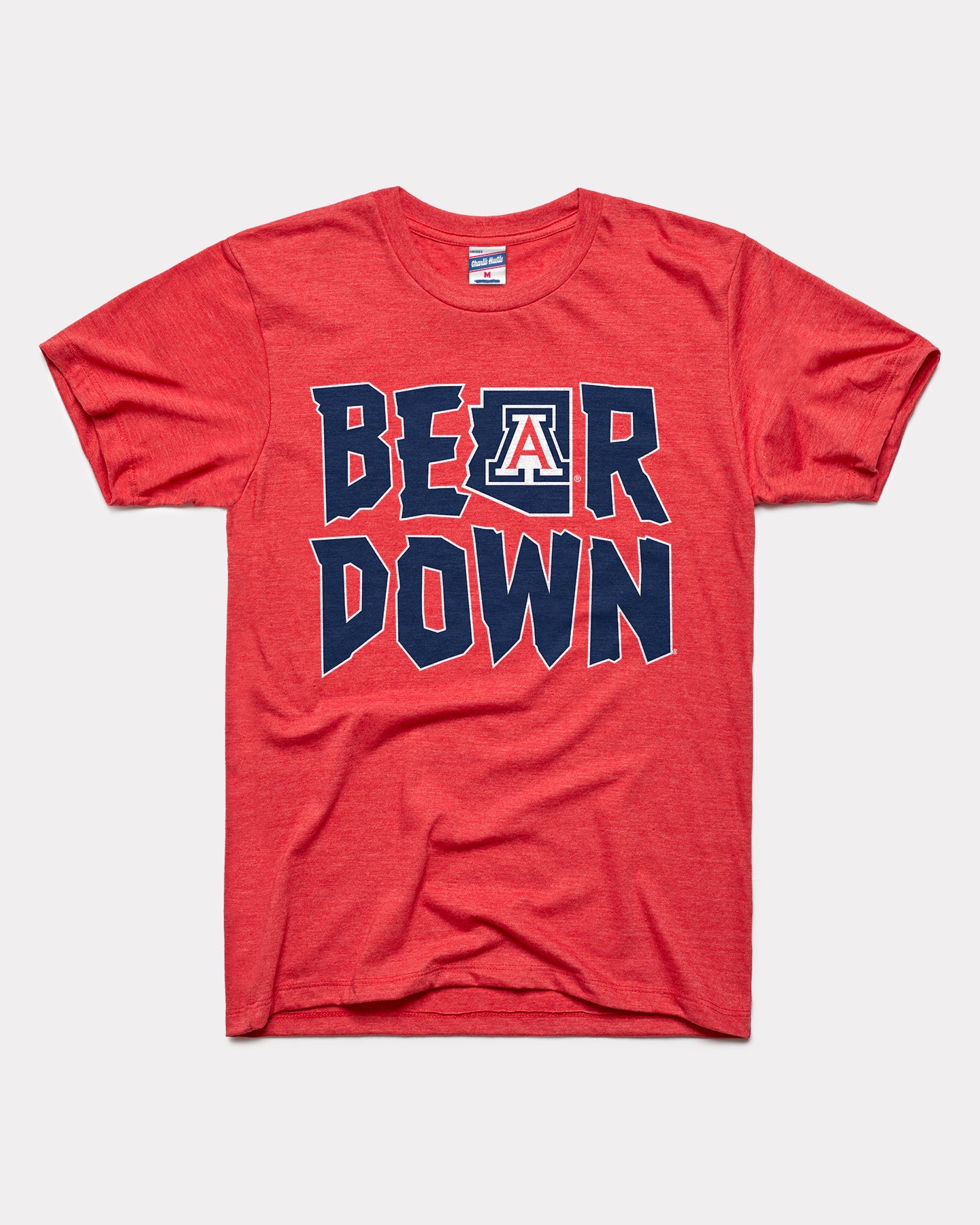 Arizona Wildcats Bear Down Red T-Shirt | CHARLIE HUSTLE