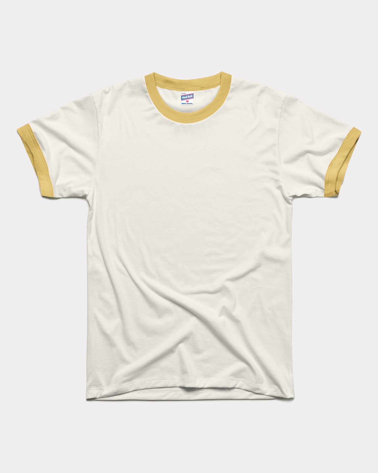 Essential White & Butter Unisex Ringer | CHARLIE HUSTLE
