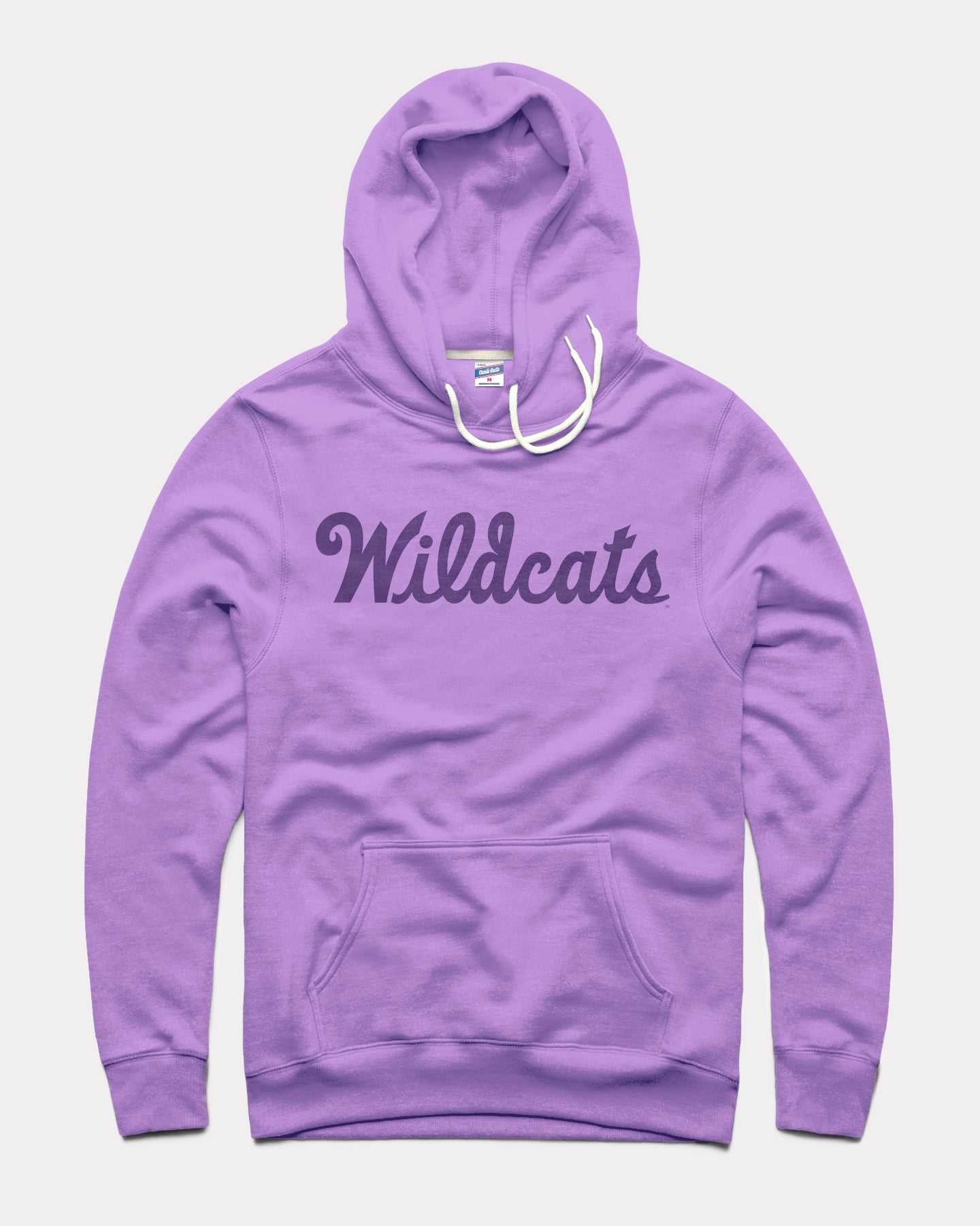 Kansas State Wildcats Script Lavender Vintage Hoodie CHARLIE HUSTLE