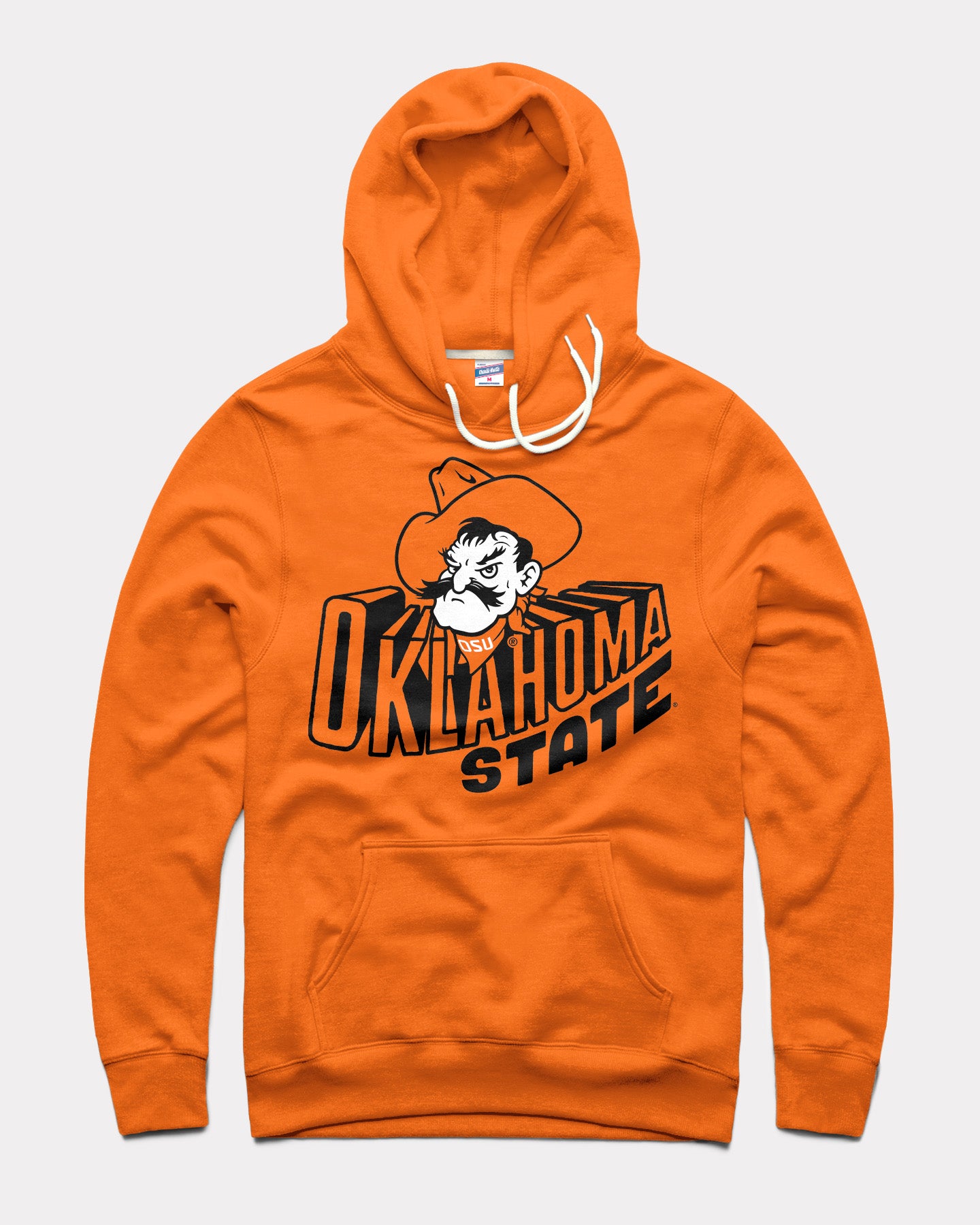 Oklahoma State Cowboys Banner Block Orange Hoodie CHARLIE HUSTLE