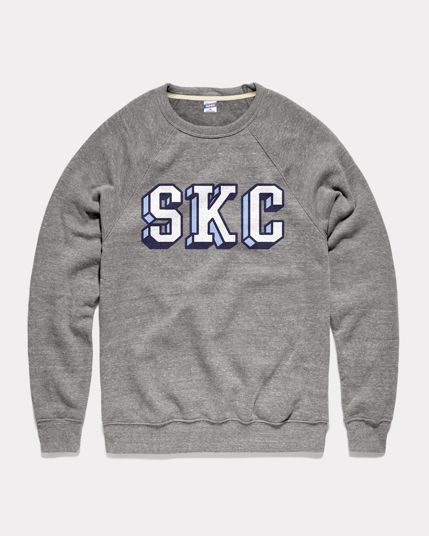 SKC Block Letter Vintage Grey Crewneck | CHARLIE HUSTLE