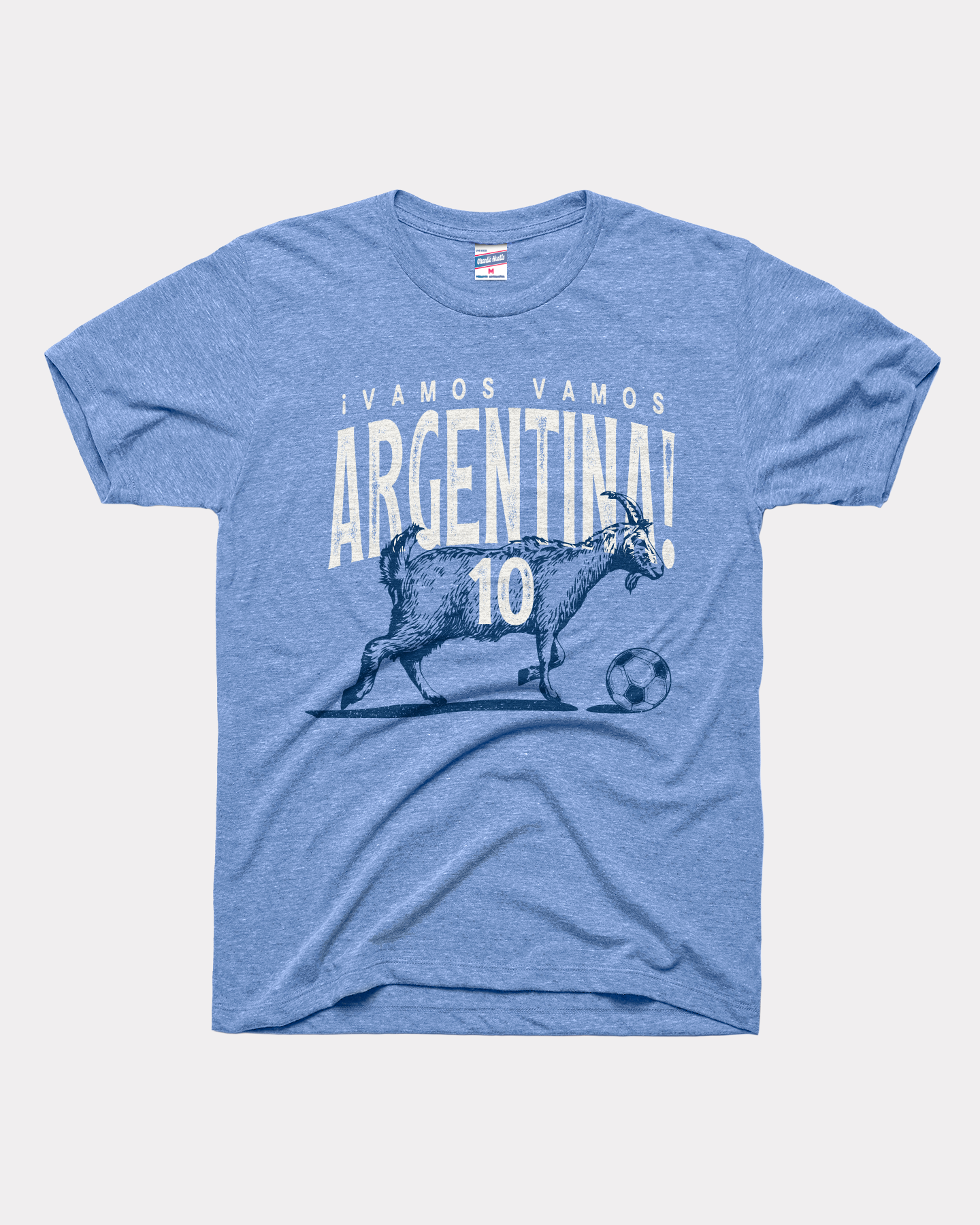 Argentina Goat Vintage Blue Unisex T-Shirt | CHARLIE HUSTLE