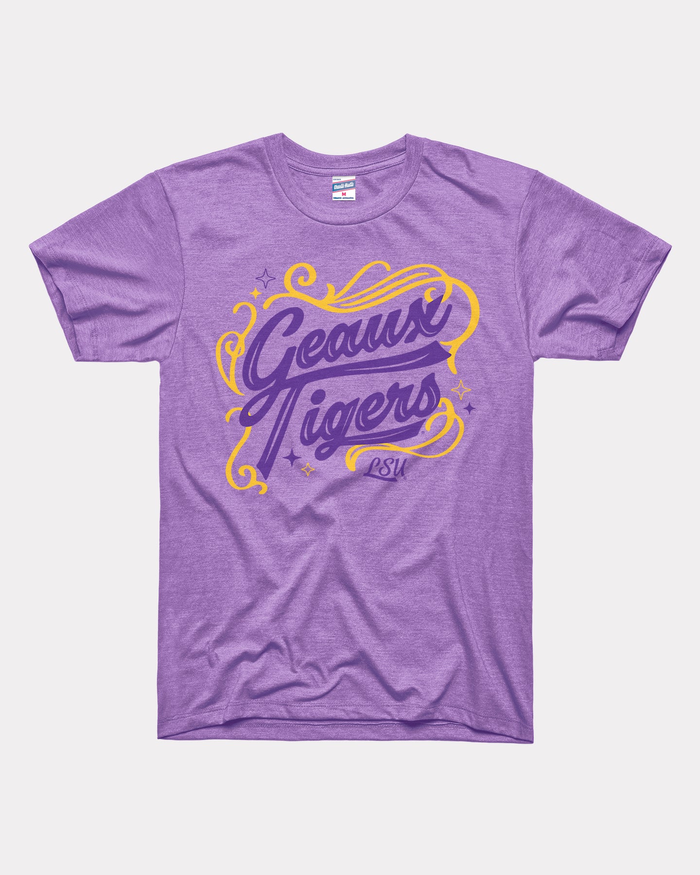 Geaux LSU Tigers Lavender T-Shirt | CHARLIE HUSTLE