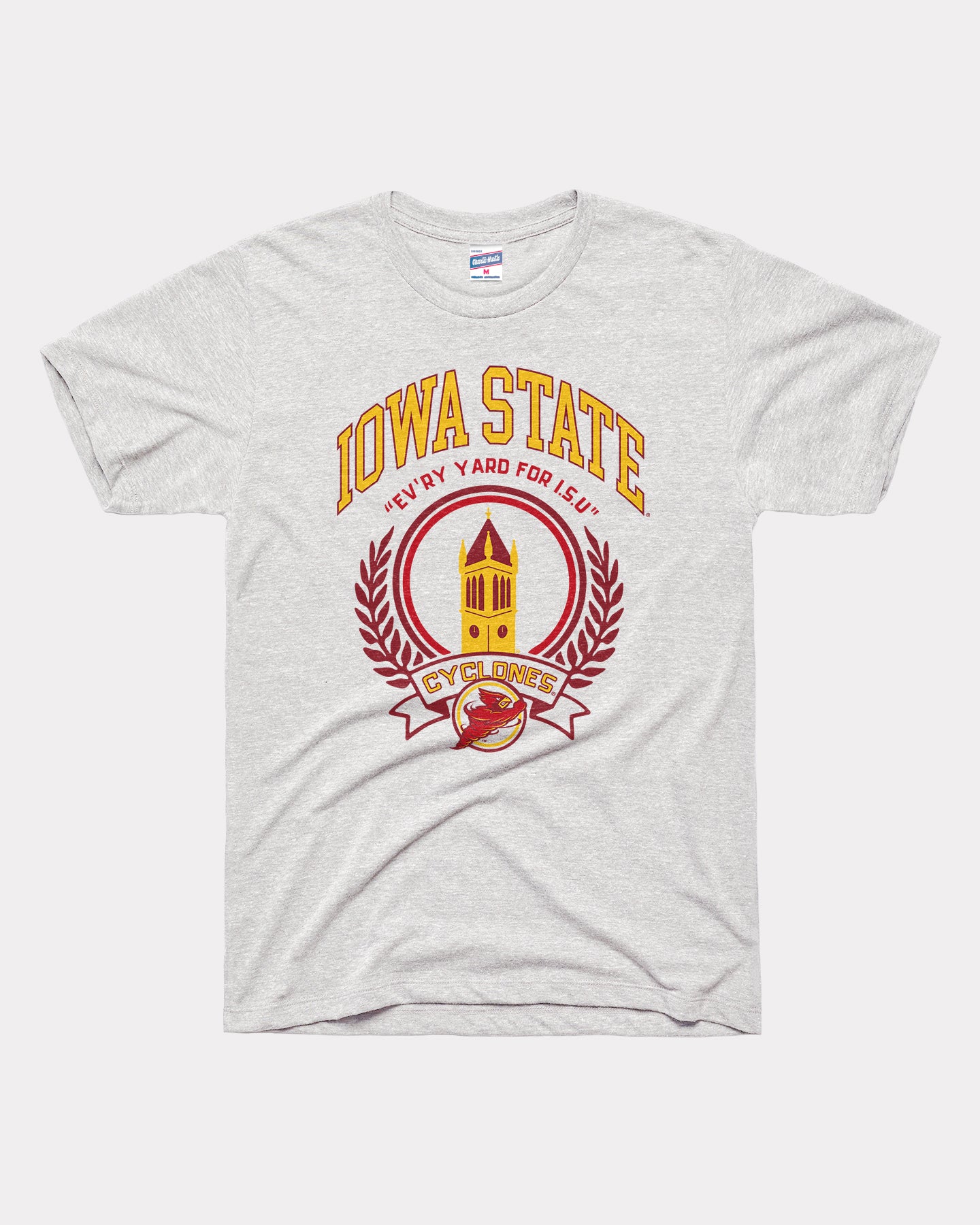 Iowa State Campanile Ash T-Shirt | Charlie Hustle