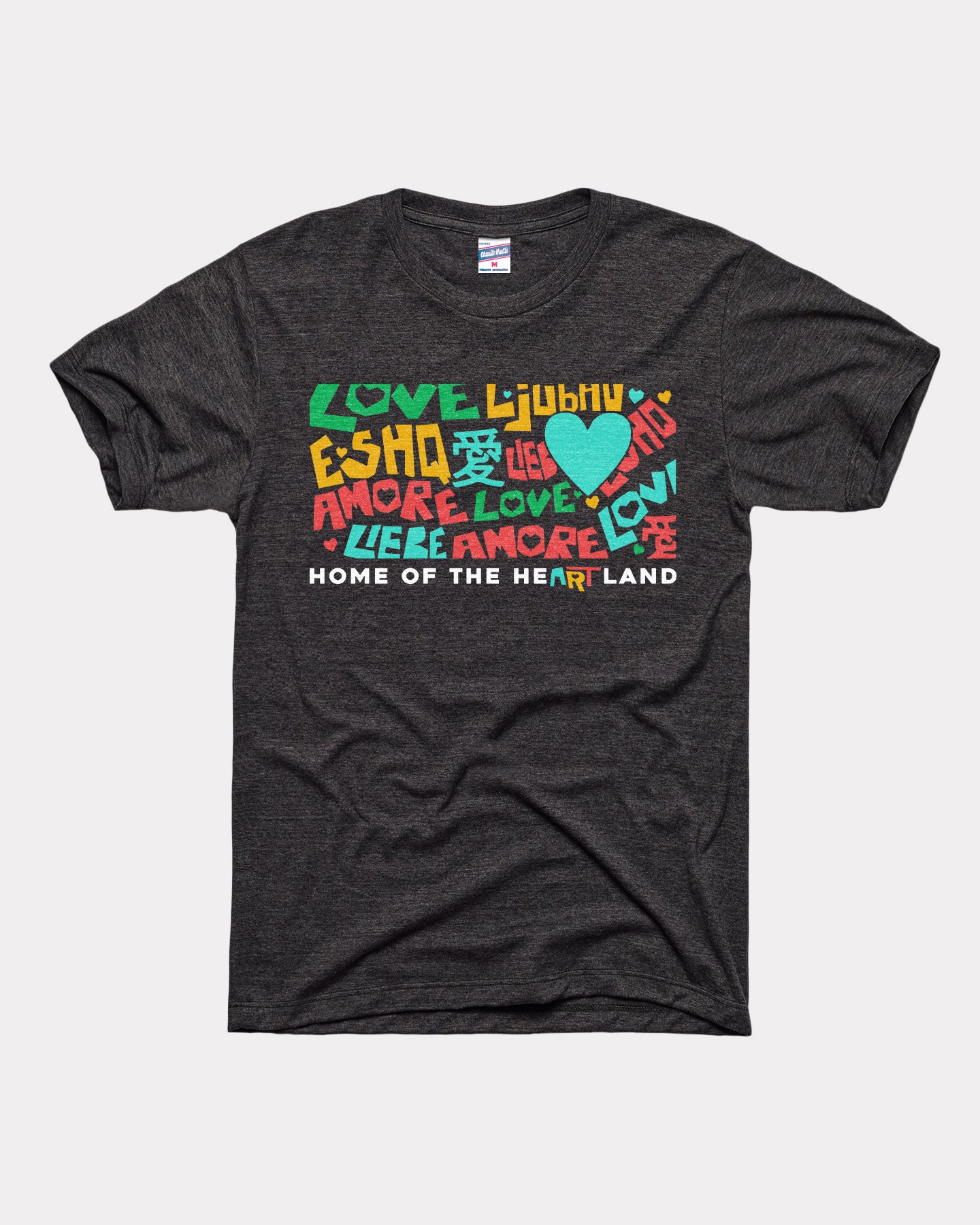 KC Home of the Heartland 2026 Black T-Shirt | CHARLIE HUSTLE
