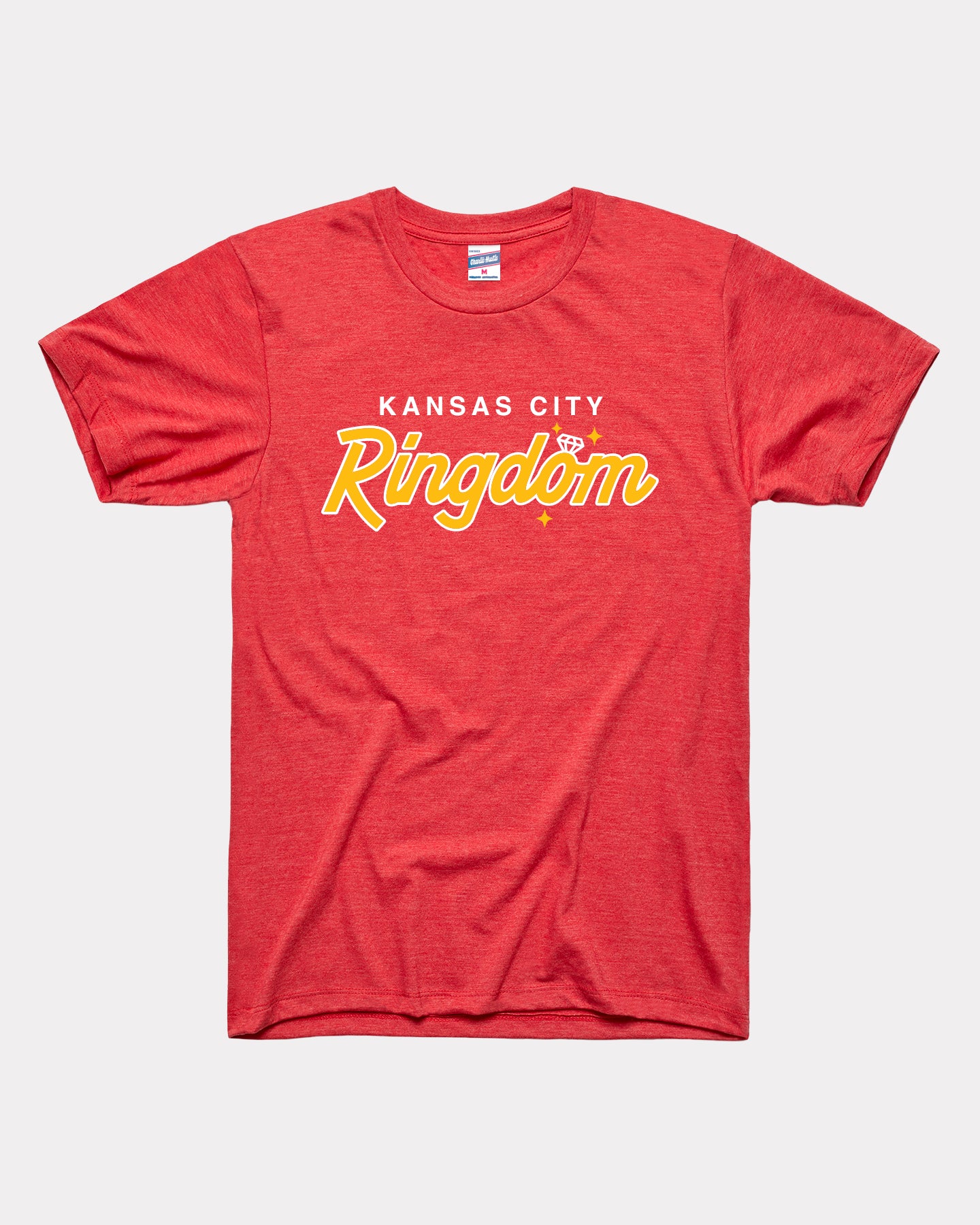 Kansas City Ringdom Red T-Shirt CHARLIE HUSTLE