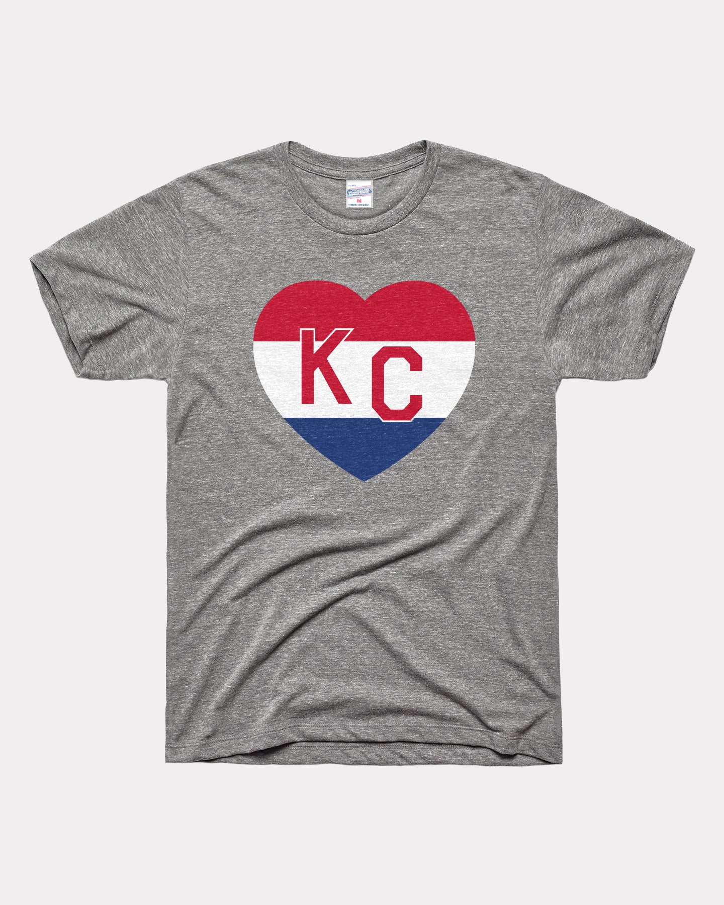 Netherlands KC Heart Vintage Grey T-Shirt | Charlie Hustle