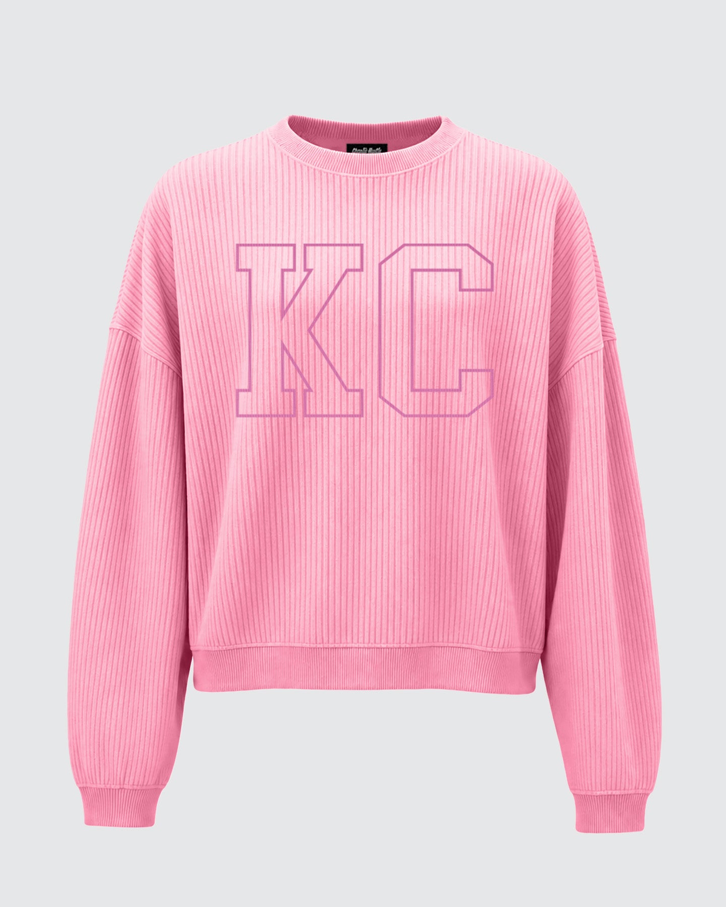 chiiiibag Logo Crewneck Sweat ピンク Women's KC Pink Corded Crew | Charlie Hustle