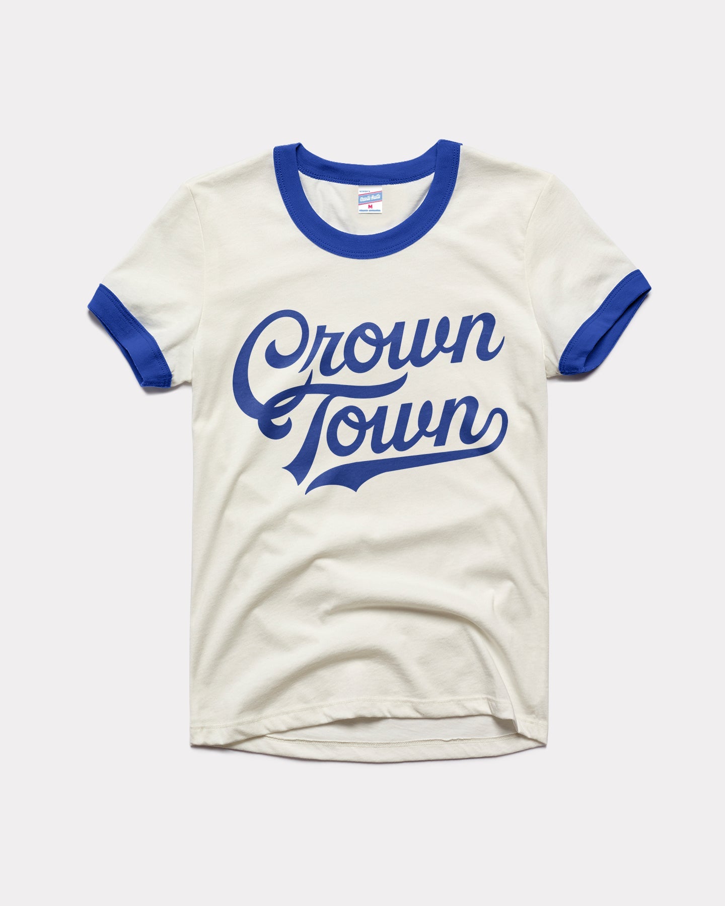 Charlie Hustle Crown Town Baseball Tee XL / Blue