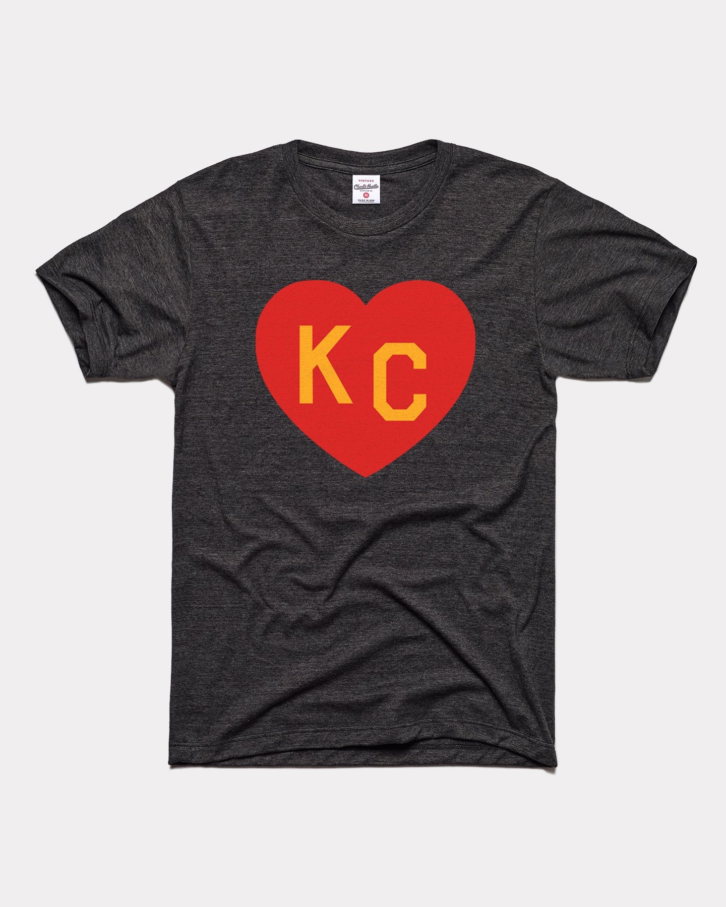 Charlie Hustle Men's KC Heart Red T-Shirt