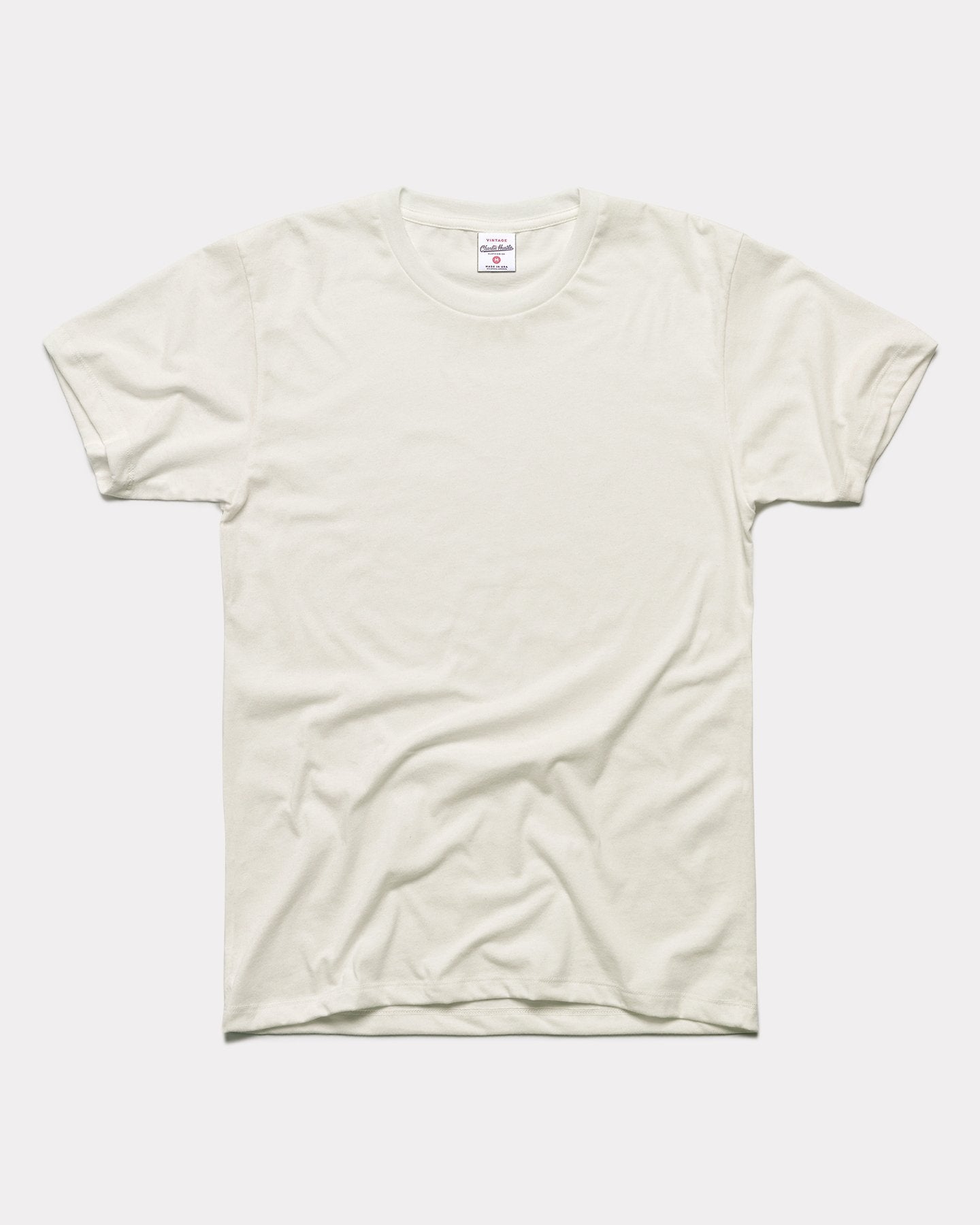 White Unisex Vintage T-Shirt | CHARLIE HUSTLE