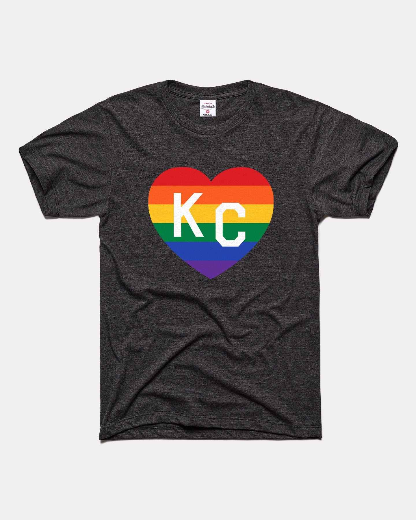 KC Has My Heart T-Shirt | Kansas City Shirts XS / Heather Bubble Gum
