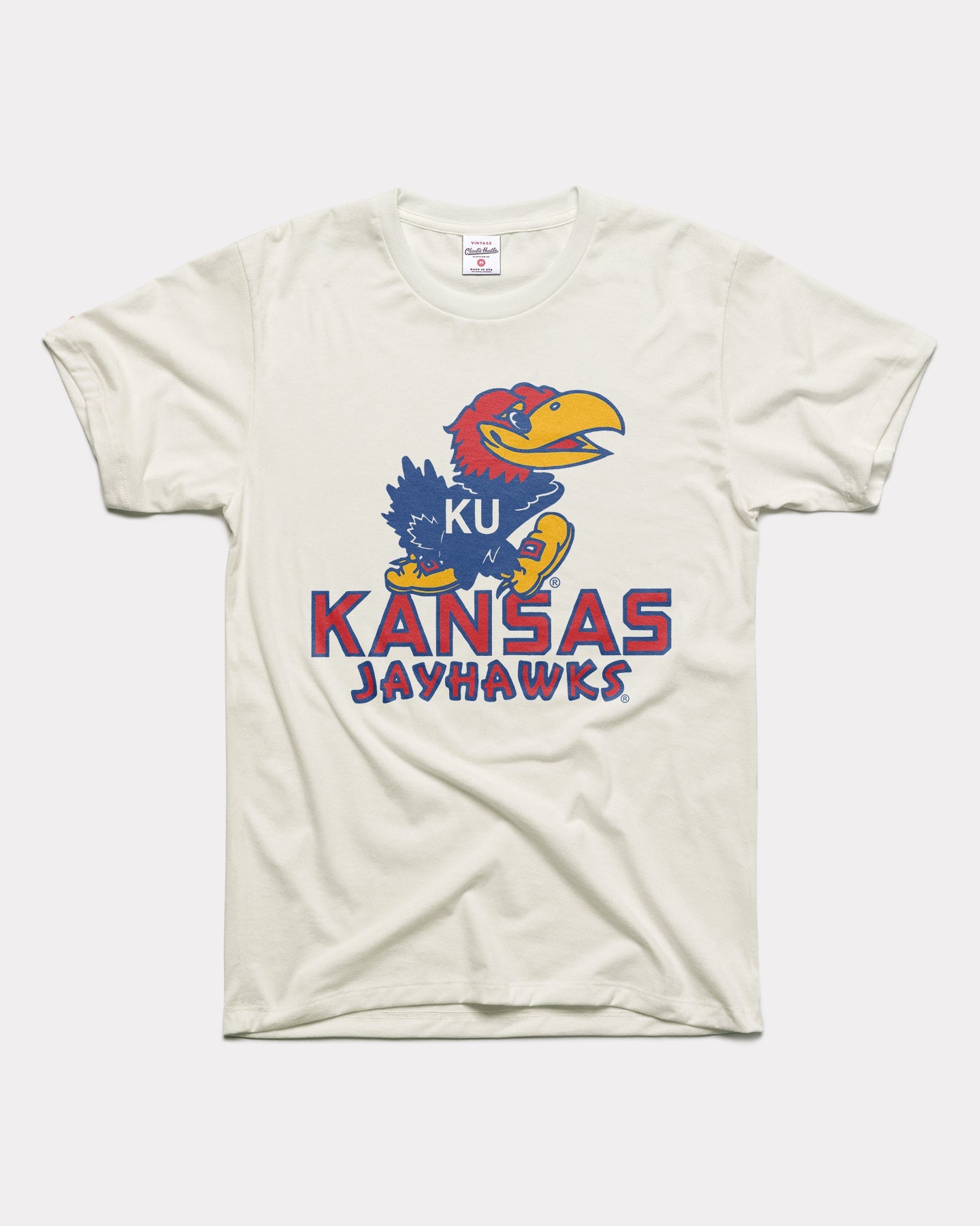 kansas jayhawks gear Kansas Jayhawks Heyday Vintage White T-Shirt