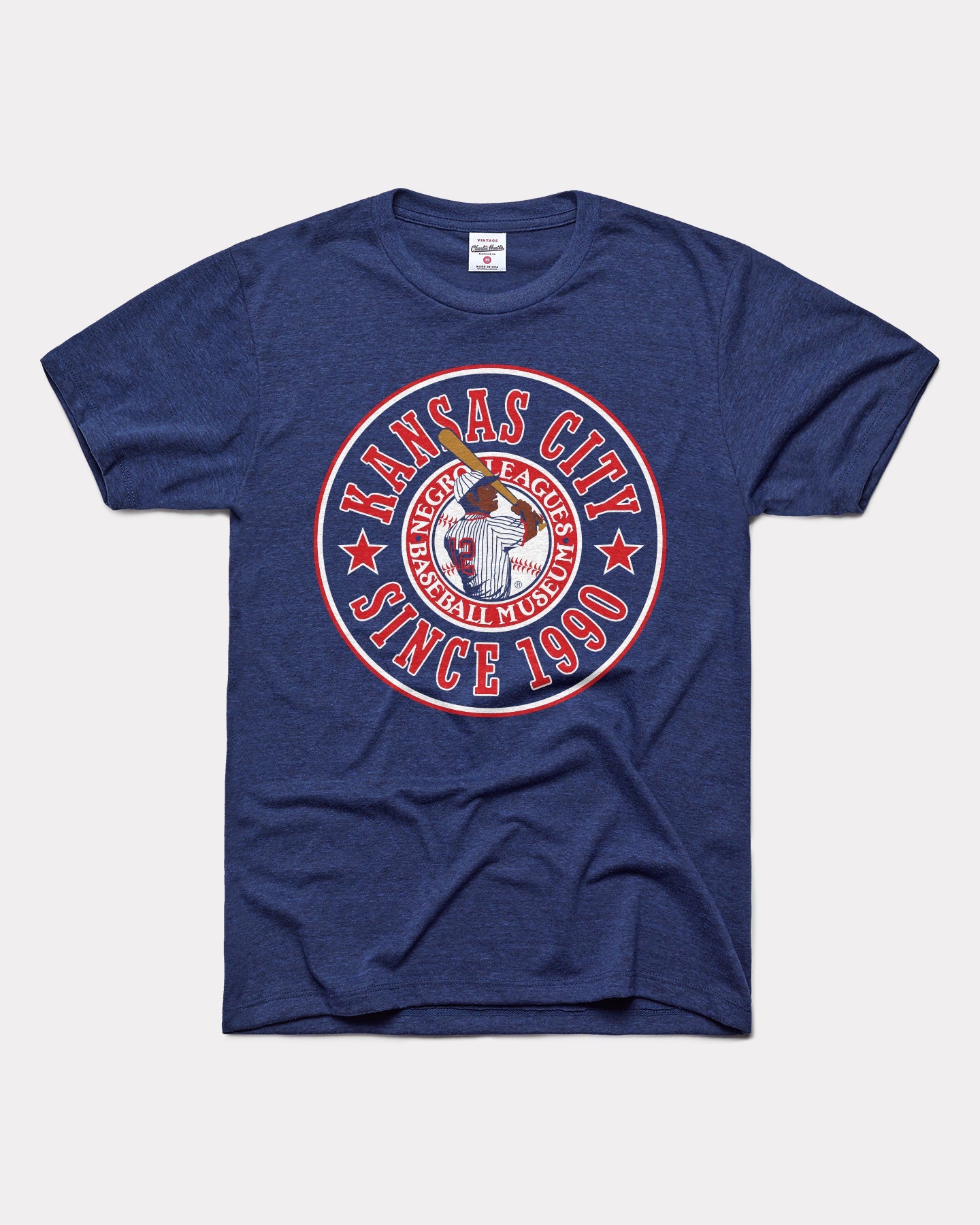 Charlie Hustle Kansas City Monarchs Museum Navy T-Shirt