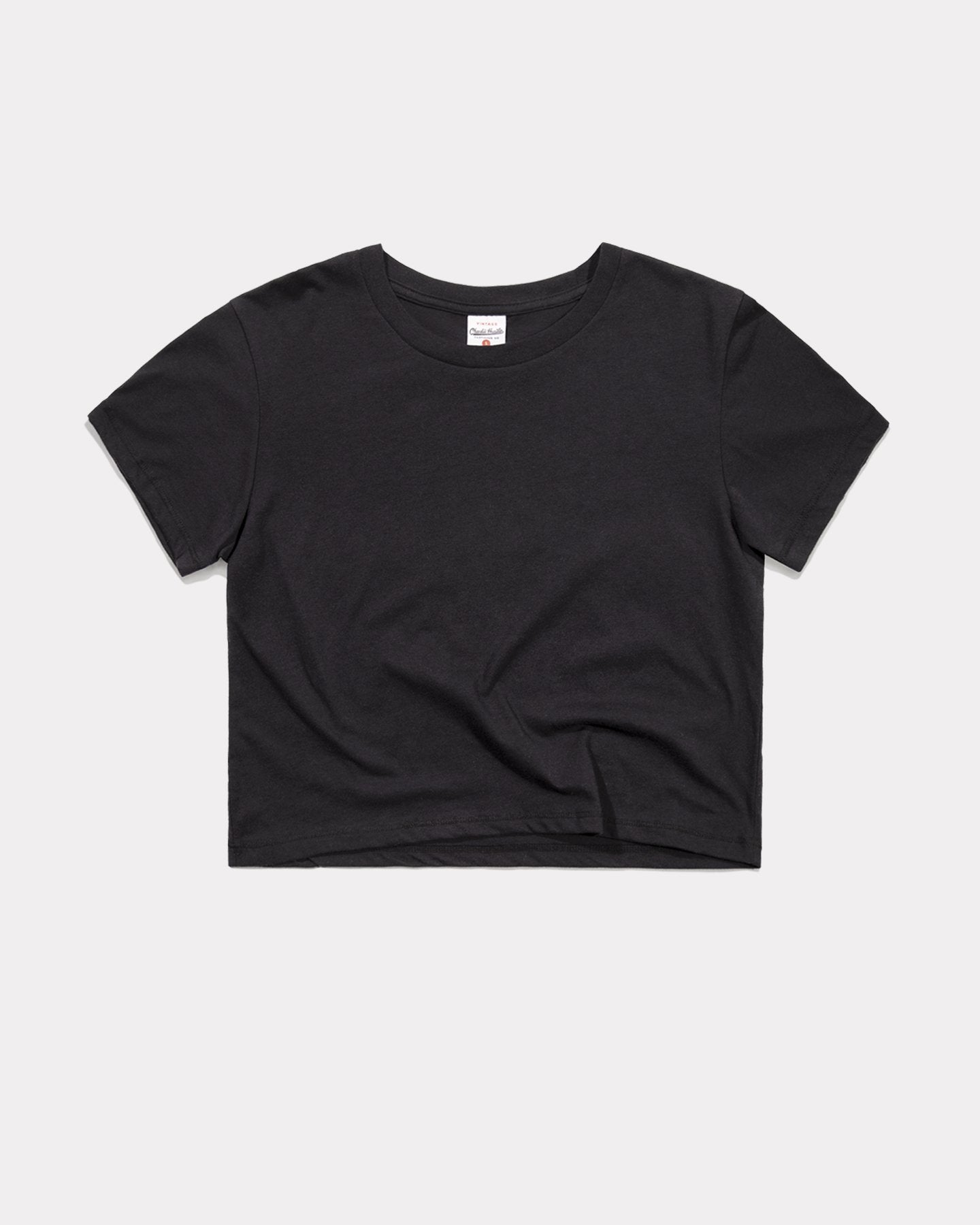 The Ladies Boxy Crop Tee in Black – betterqualityblanks