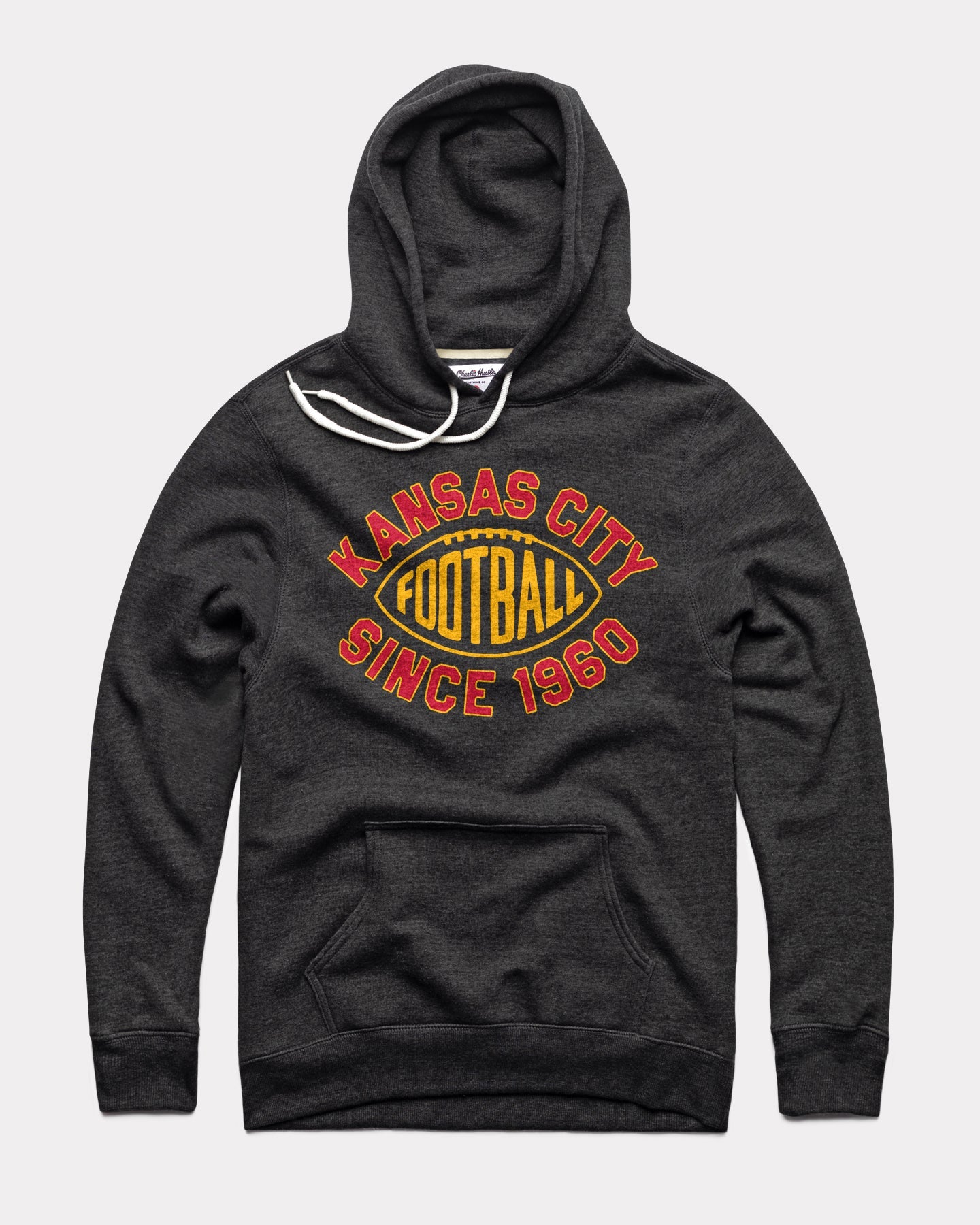 Kansas City Football World Champs Grey Hoodie by Charlie Hustle