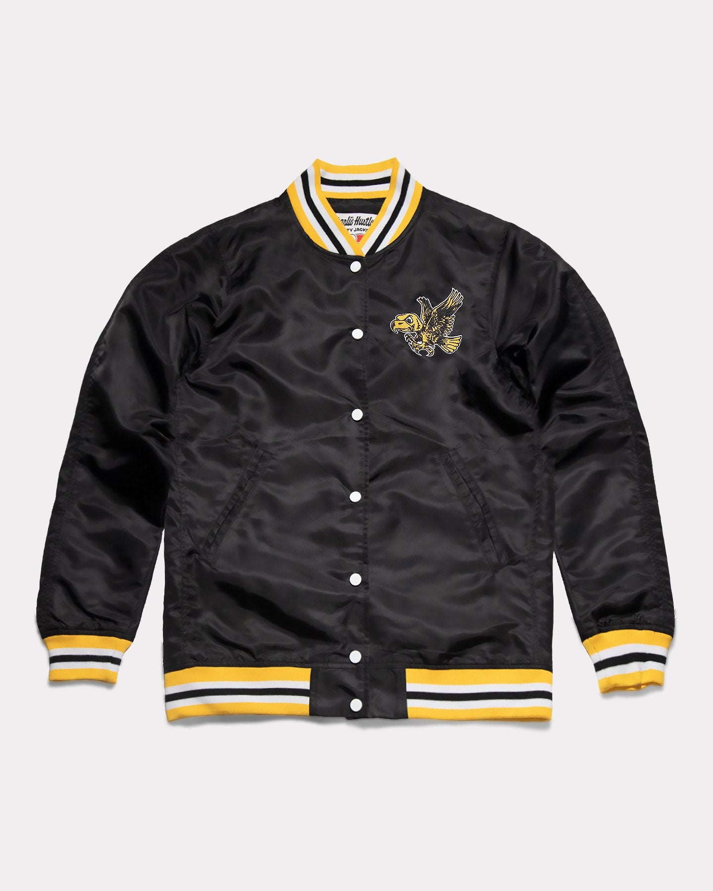 Iowa Hawkeyes Black Vintage Varsity Jacket