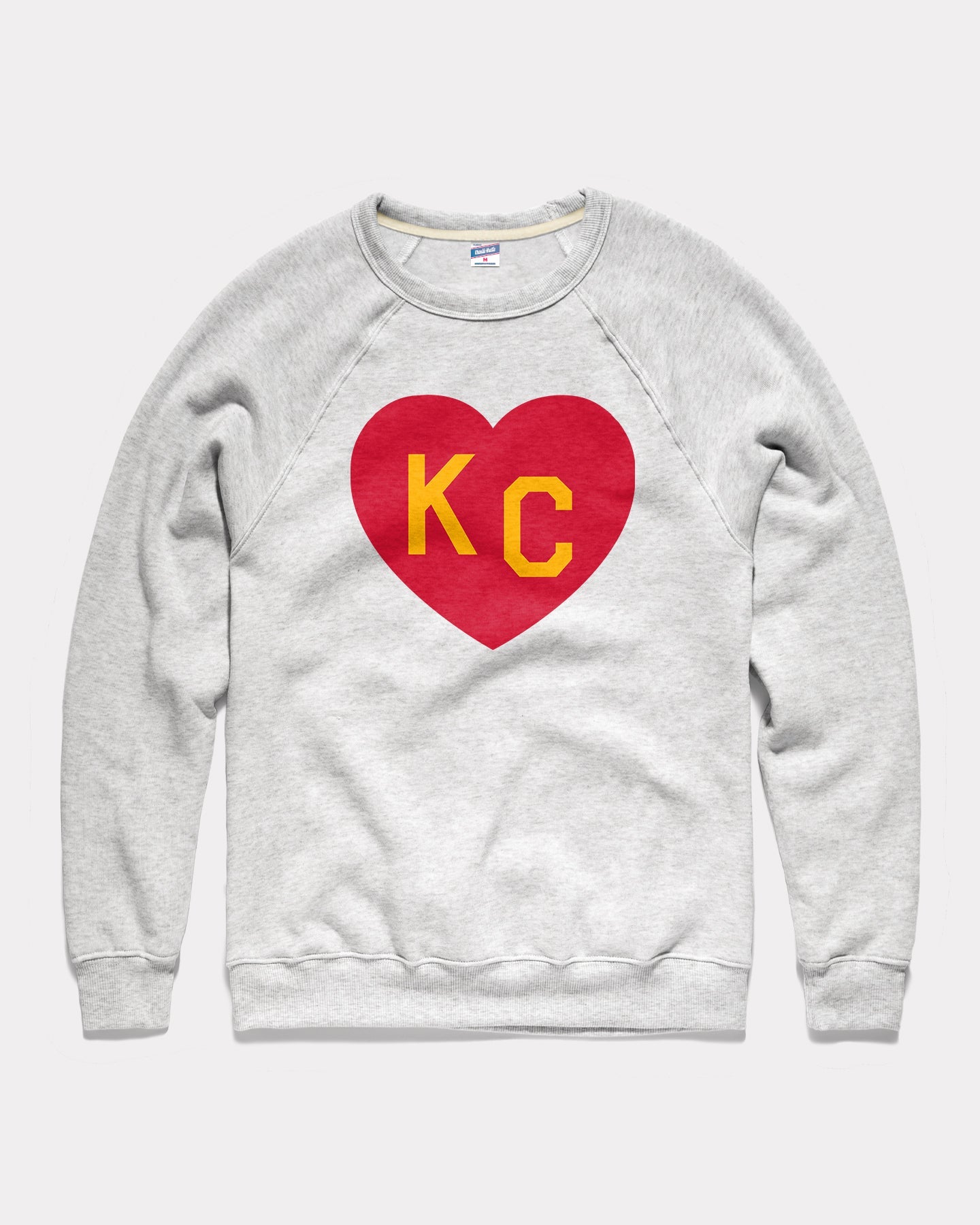 CHARLIE HUSTLE | KC HEART T-SHIRT - GREY