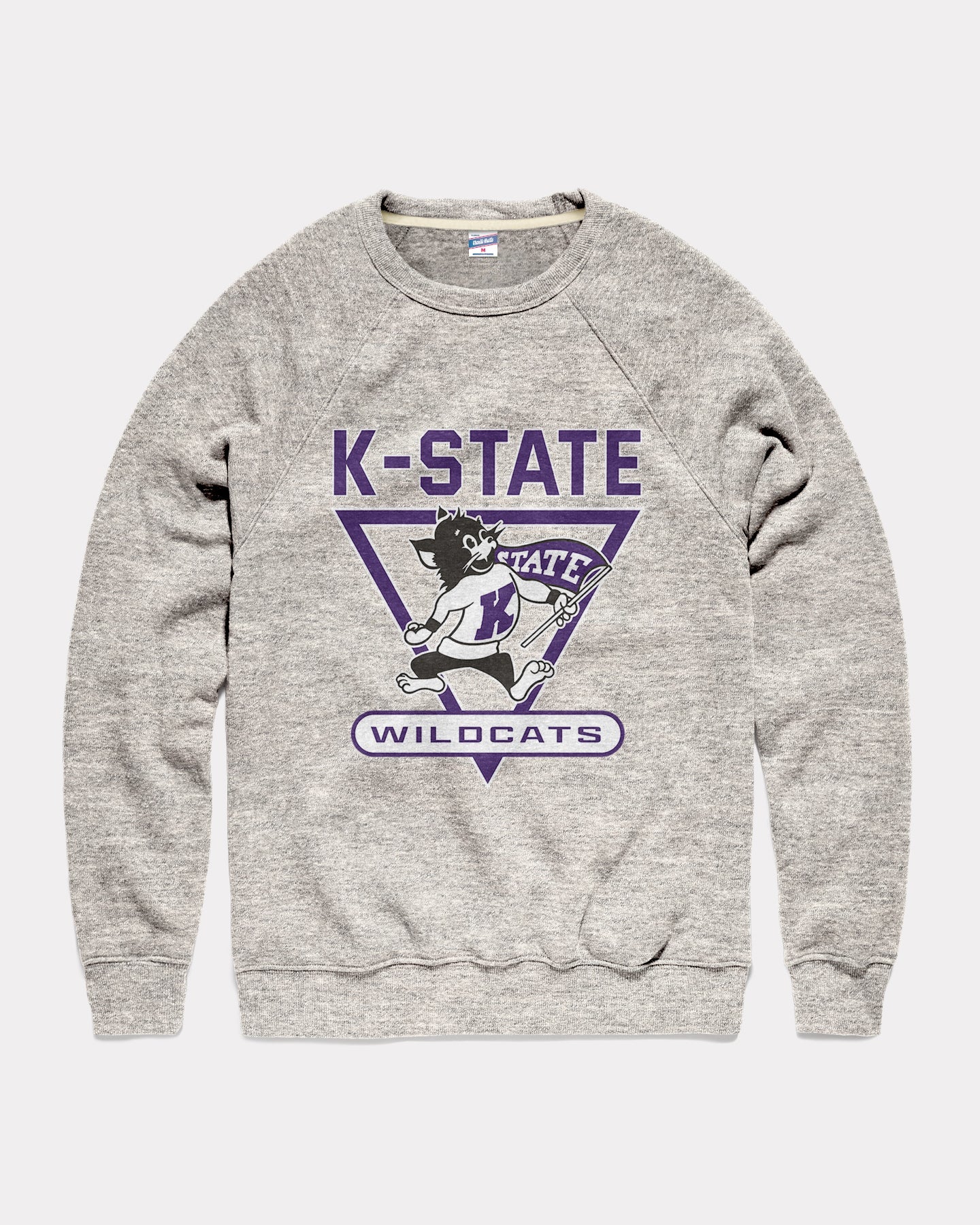 kansas state university gear K-State Wildcats Athletic Grey Vintage Crewneck