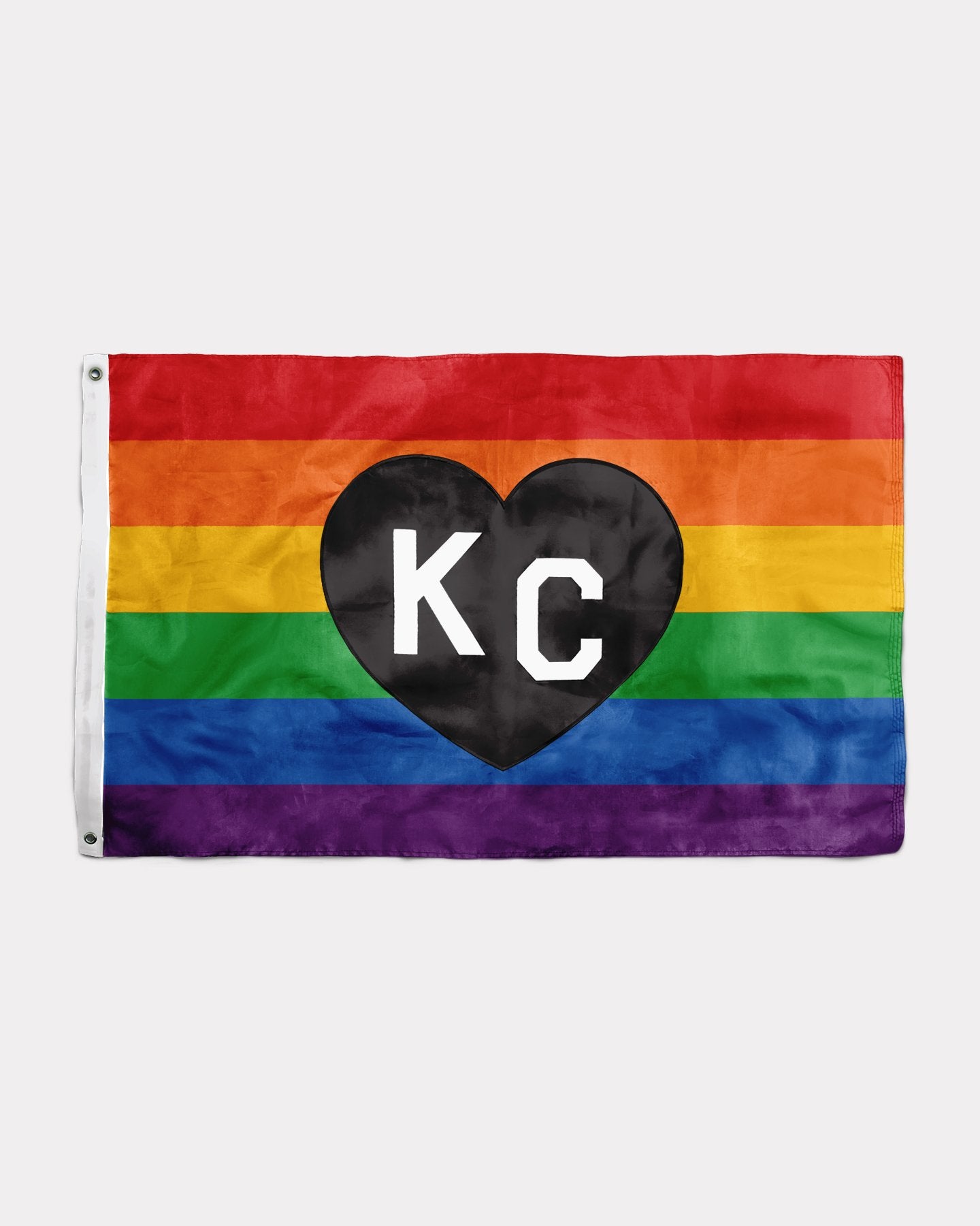 Red & Gold KC Heart Flag | Charlie Hustle