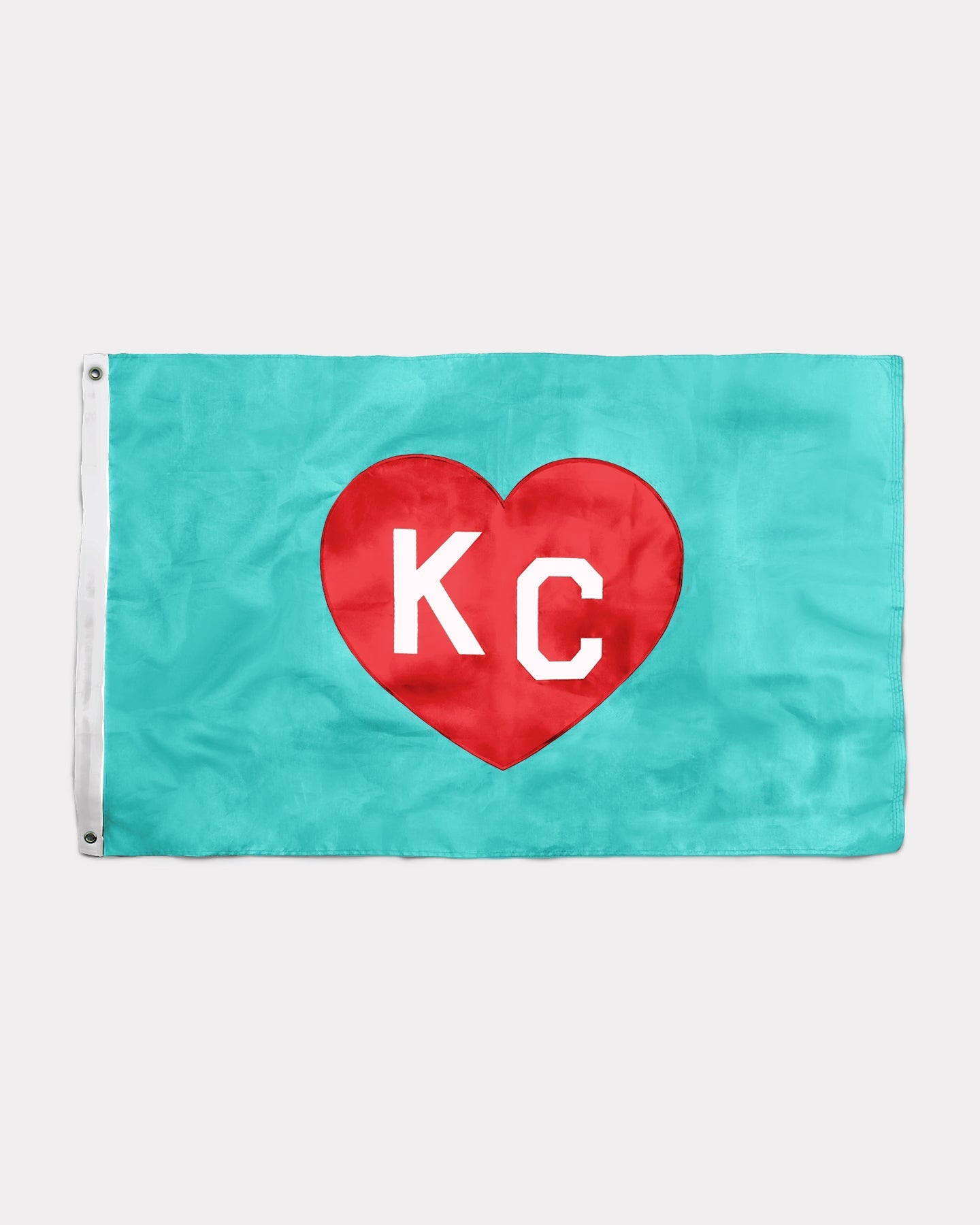 Red & Gold KC Heart Flag | Charlie Hustle