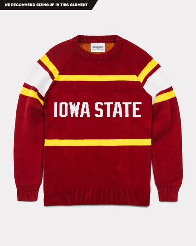 Cardinal & Gold Iowa State Cyclones Stripes Sweater