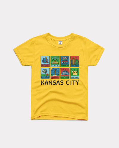 Kids Kansas City Neighborhoods Sunshine Yellow T-Shirt