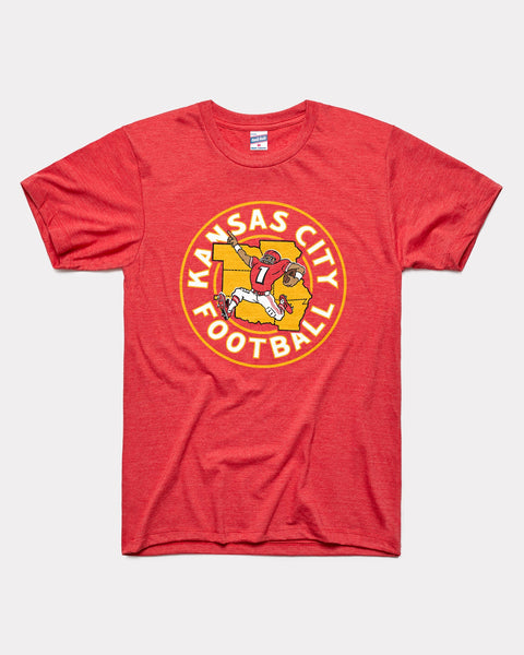 Charlie Hustle Kansas City Football Kids Tee 2 / Red