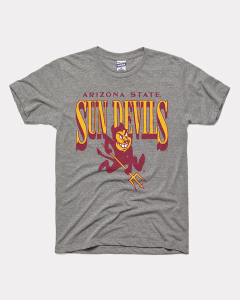 Arizona State Sundevils Vintage Grey T-Shirt | CHARLIE HUSTLE