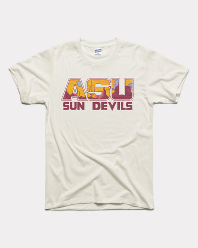 White Arizona State Sundevils Landmark Vintage T-Shirt