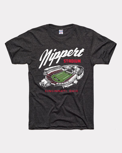 Black Cincinnati Bearcats Nippert Stadium Vintage T-Shirt