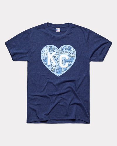 Navy KC Pet Project KC Heart Vintage T-Shirt