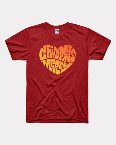 Cardinal Children's Mercy Hospital Heart Shape Vintage T-Shirt