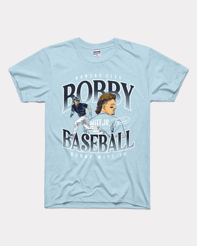 Powder Blue Bobby Witt Jr. Baseball Vintage T-Shirt