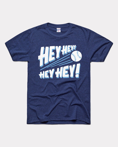 Navy Hey! Hey! Hey! Baseball Vintage T-Shirt