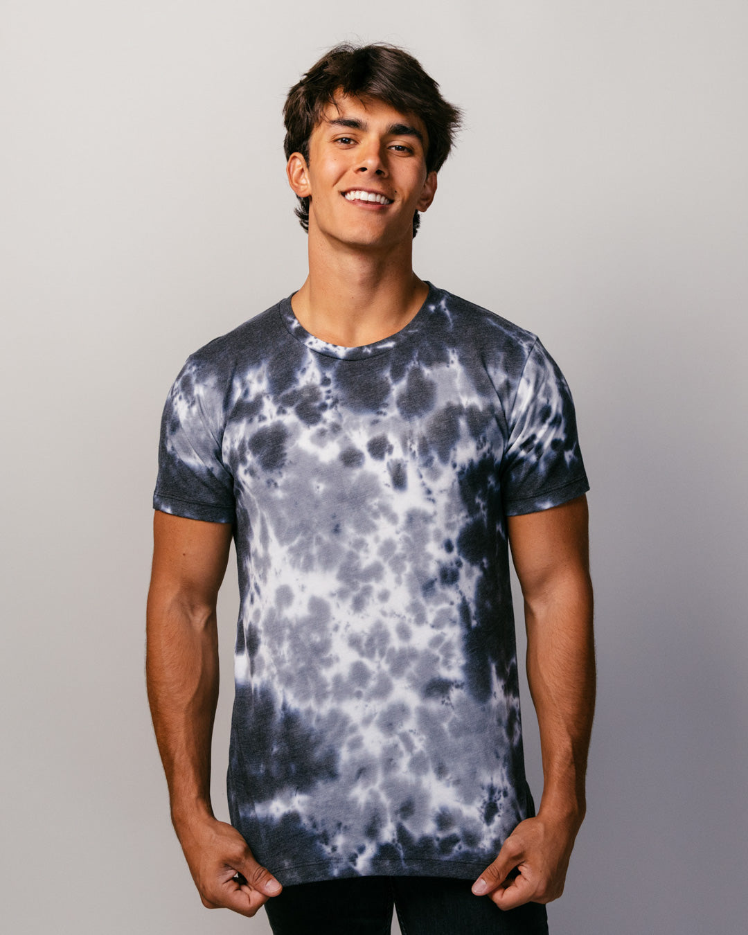 Blue and White Tie Dye Unisex Essential T-Shirt