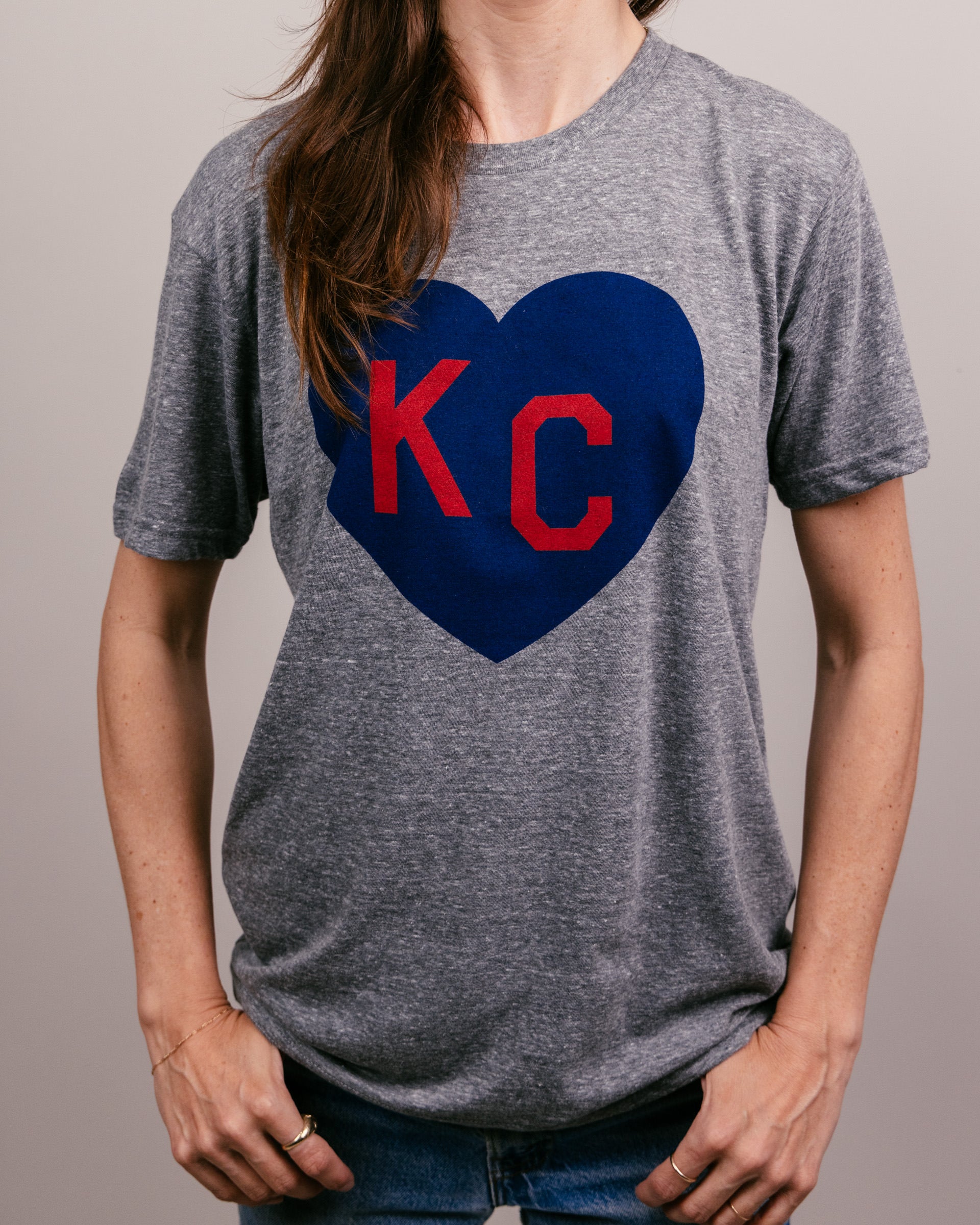 Vintage Grey KC Heart