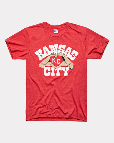 Red KC Heart Hands Vintage T-Shirt