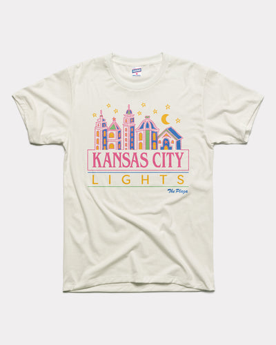 White KC Plaza Lights 2024 Vintage T-Shirt