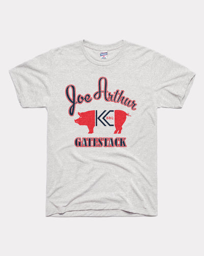 Ash Grey Joe Arthur Gate Stack KC BBQ Vintage T-Shirt