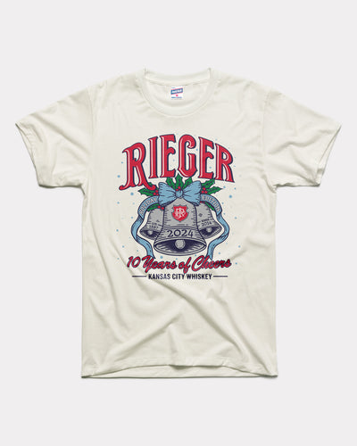 J Rieger & Co 2024 Holiday Label Vintage White T-Shirt