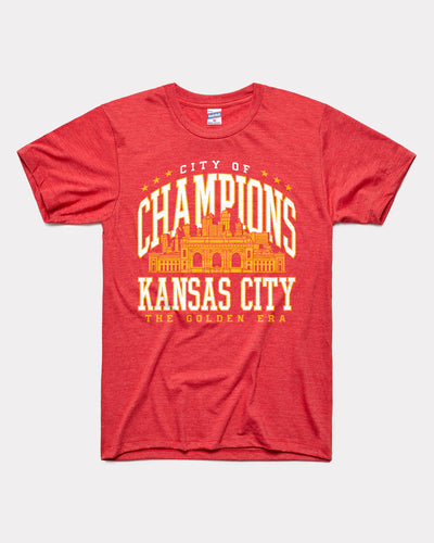 Red City of Champions Kansas City Golden Era Vintage T-Shirt