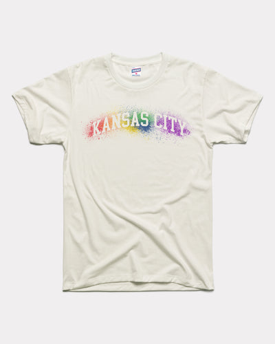 Kansas City Pride Splash Vintage White T-Shirt