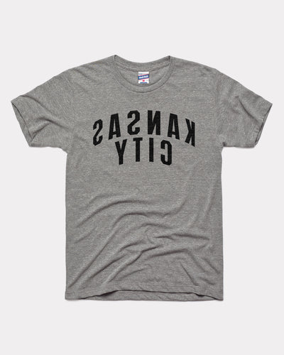 Grey Backwards Kansas City Vintage T-Shirt