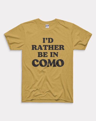 I'd Rather be in COMO Old Gold T-Shirt